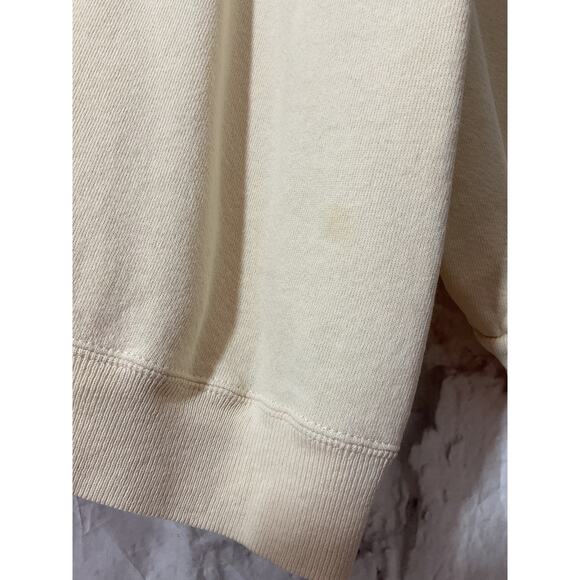 Vintage Hanes Her Way Size Large Sweatshirt Off White Single Stitch - Picture 7 of 9